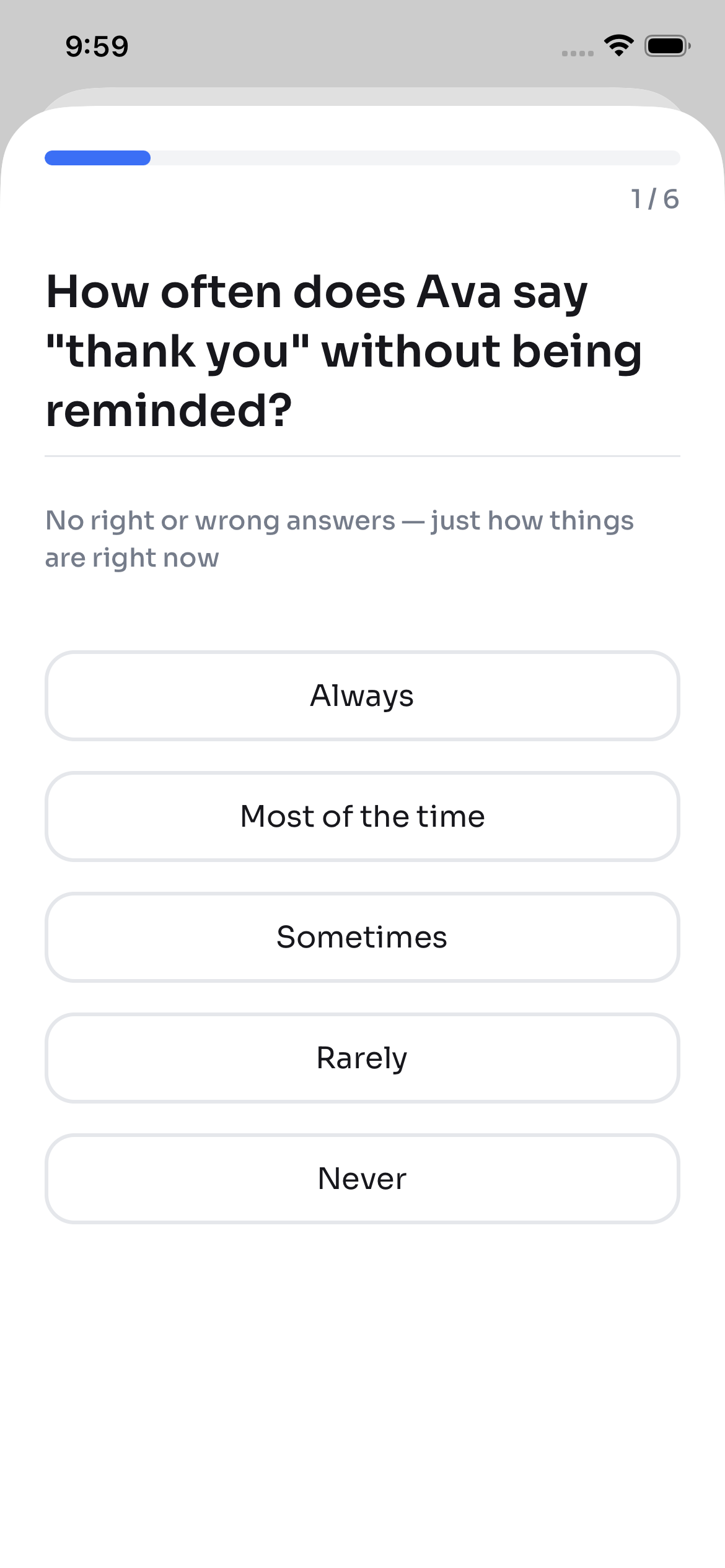 Imprint app showing your child's growth chapter reveal after the quiz